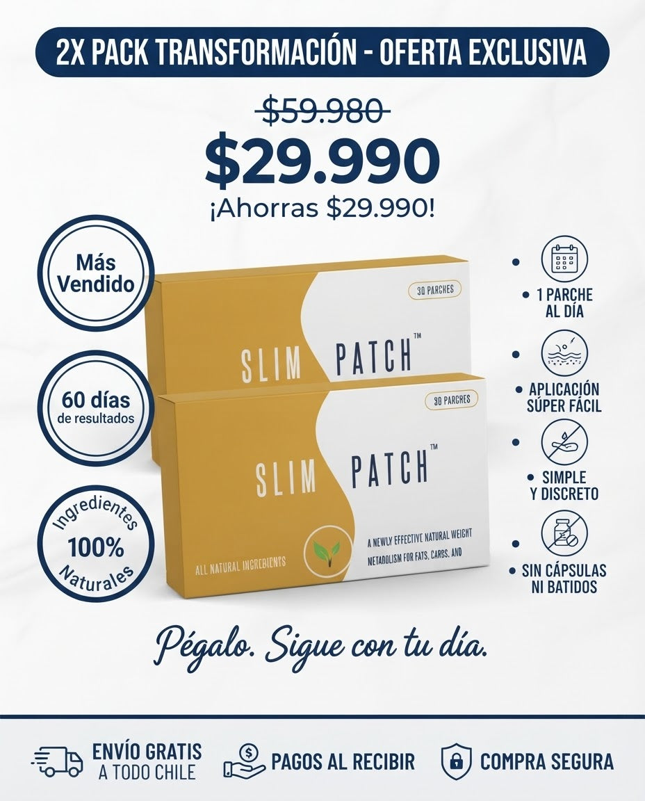 SLIM PATCH - PARCHE ADELGAZANTE PREMIUM (Caja de 30 Parches)