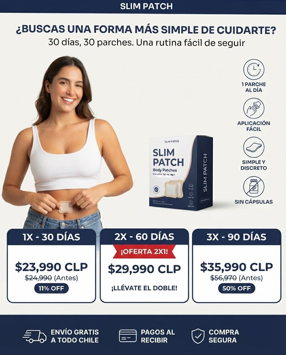 SLIM PATCH - PARCHE ADELGAZANTE PREMIUM (Caja de 30 Parches)