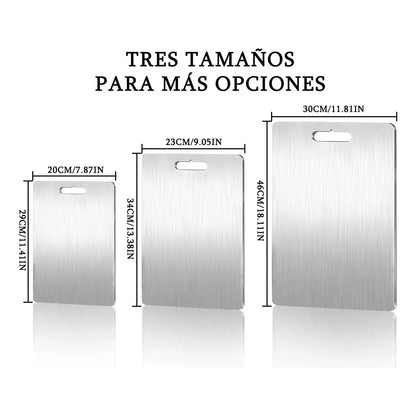 Tabla de Picar Anti-Bacterias Pro™ de Acero Inoxidable